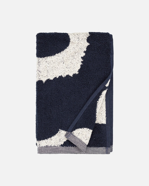 Unikko Guest Towel - Cotton/Dark Blue