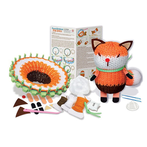 French Knitting Fox Doll Kit