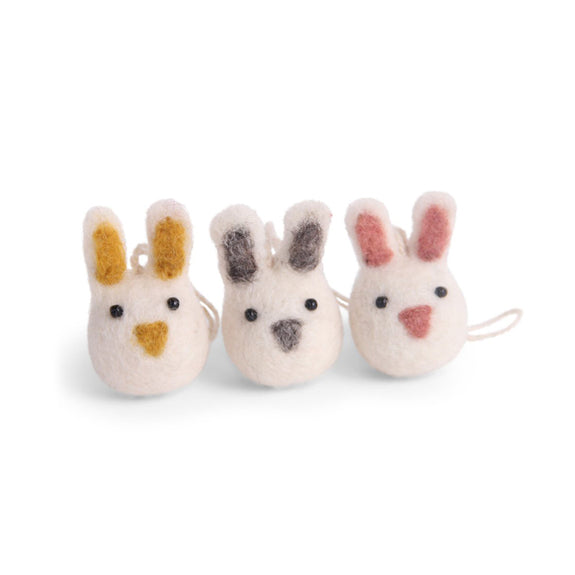 Mini Felt Bunny - Set of 3