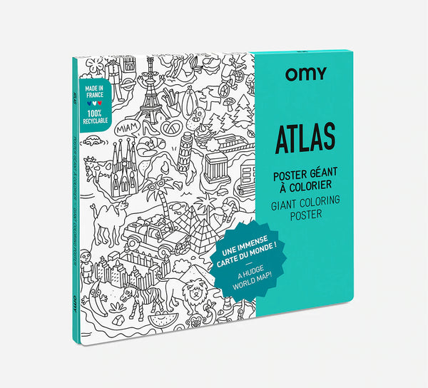 Giant Coloring Poster - Atlas