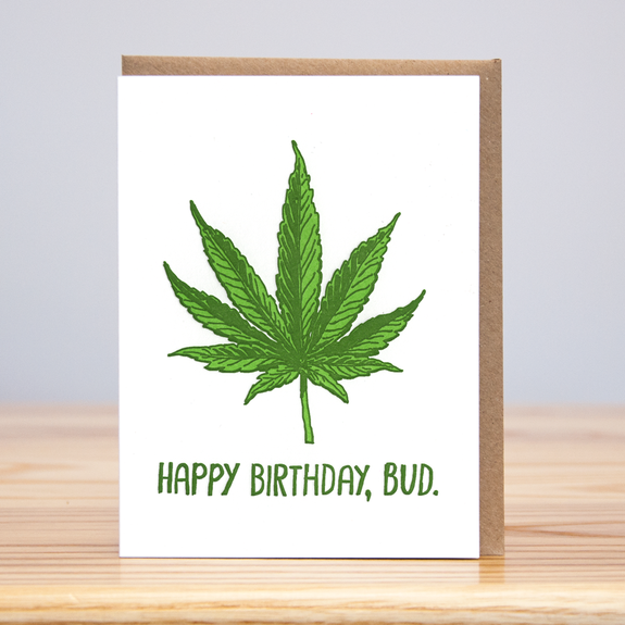 Happy Birthday Bud Card