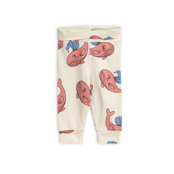 Whale AOP Leggings Pink