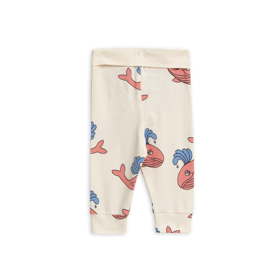 Whale AOP Leggings Pink