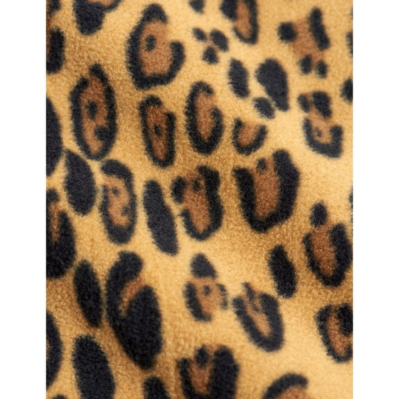 Leopard Fleece Trousers (Beige)