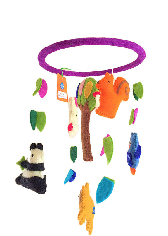 Hand Felted Mobile - Forest