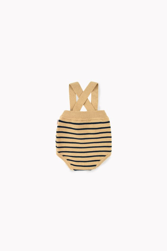 Stripes Baby Bloomer Sand/Navy