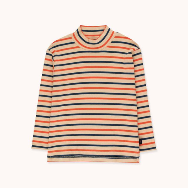 Stripes Mockneck Tee