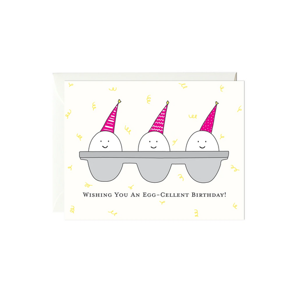 Eggcellent Birthday Card