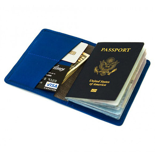 Harrison Passport Wallet - Cobalt