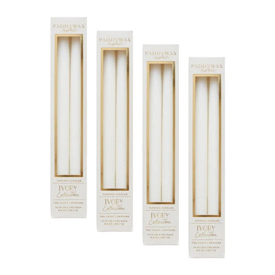 Ivory Tapered Candles Box