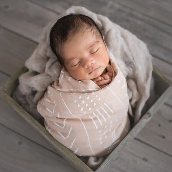 Mudcloth Swaddle Pink