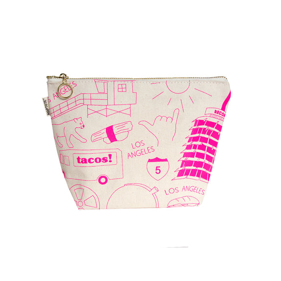 Los Angeles Make Up Pouch Natural