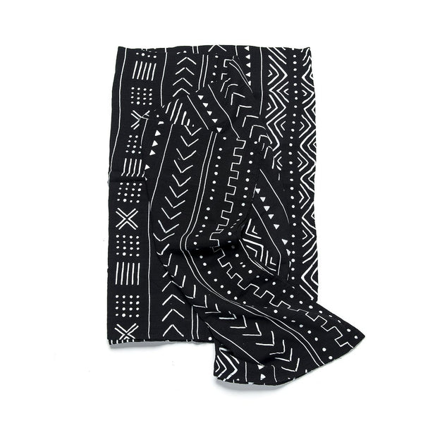 Mudcloth Swaddle Black