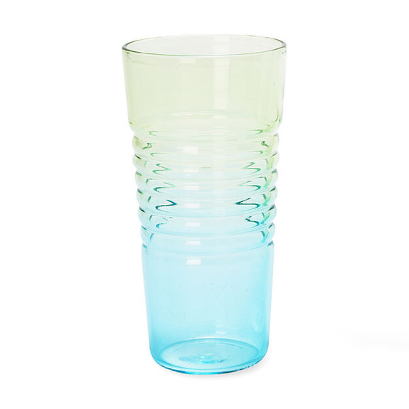 Ombré Milk Glasses - Blue/Green