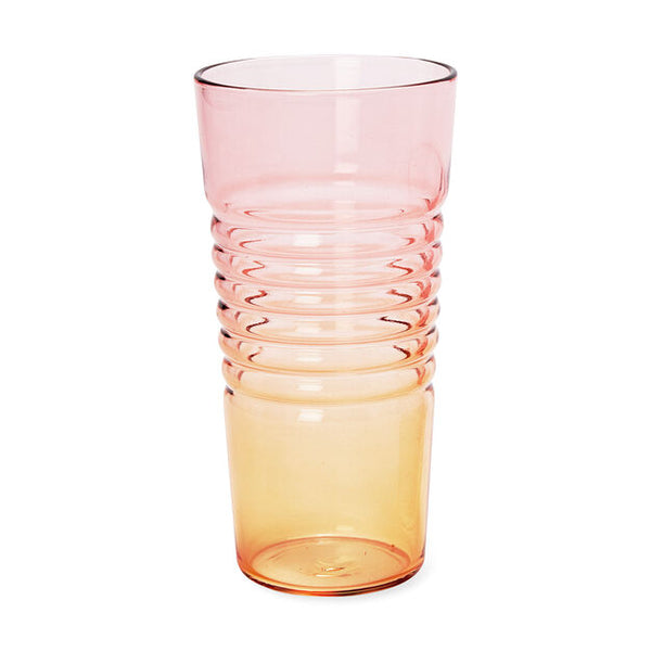 Ombré Milk Glasses - Pink/Orange