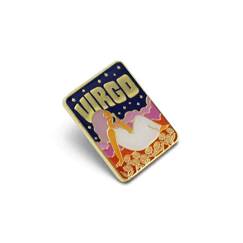 Virgo Enamel Pin