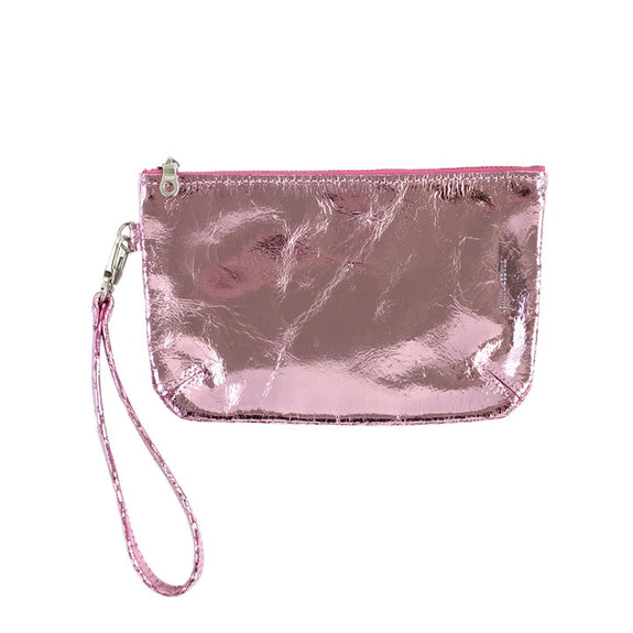 Wristlet Pouch, Small (Baby Pink Foil)