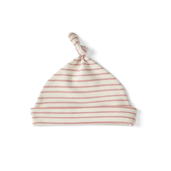 Stripes Away Knot Hat Pink