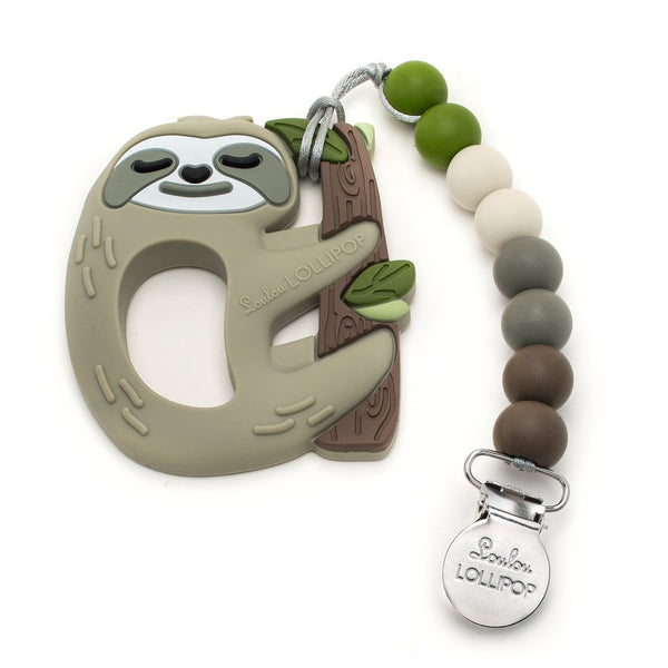 Sloth Teether & Holder Set