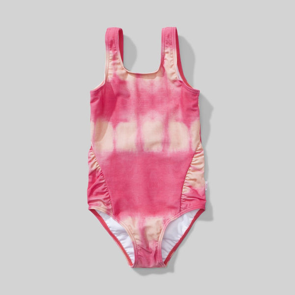 Water Dye Bathing Suit Pink Tye Dye