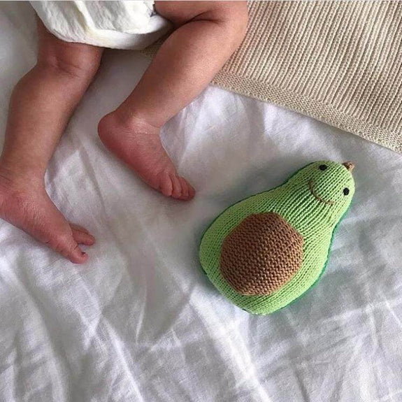 Organic Baby Rattle - Avocado