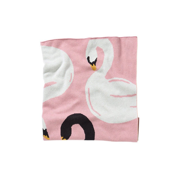 Swanette Blanket Pink 52" x 67"
