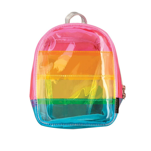 Transparent Rainbow Micro Backpack