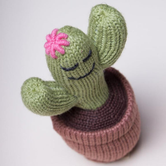 Organic Baby Rattle - Cactus