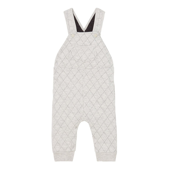 Quilted Overalls -Grey
