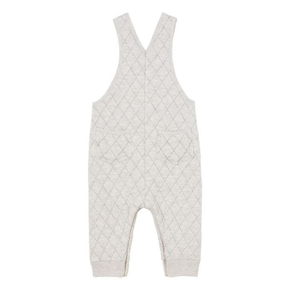 Quilted Overalls -Grey