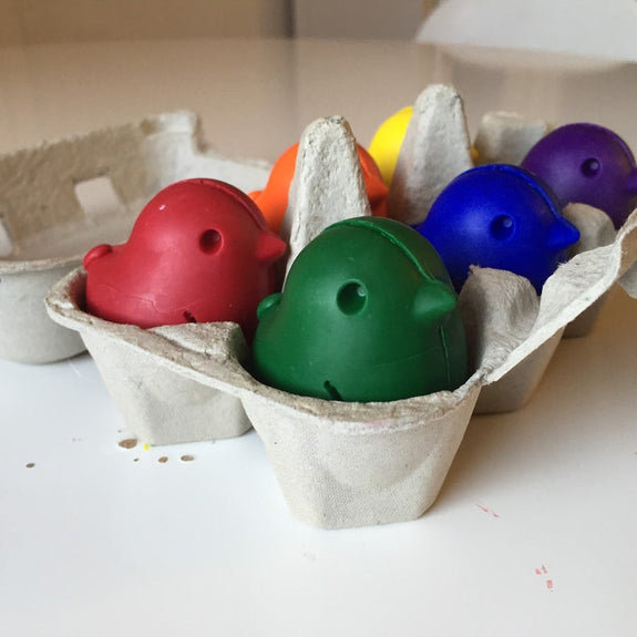 Set of 6 Chick Soy and Beeswax Crayons