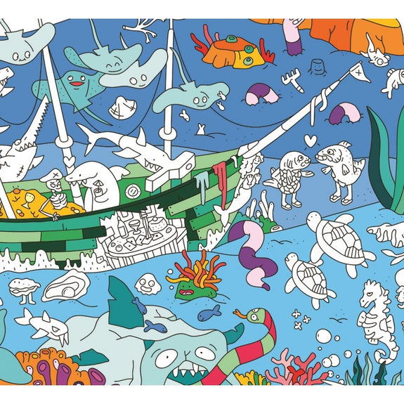 Giant Coloring Poster - Ocean