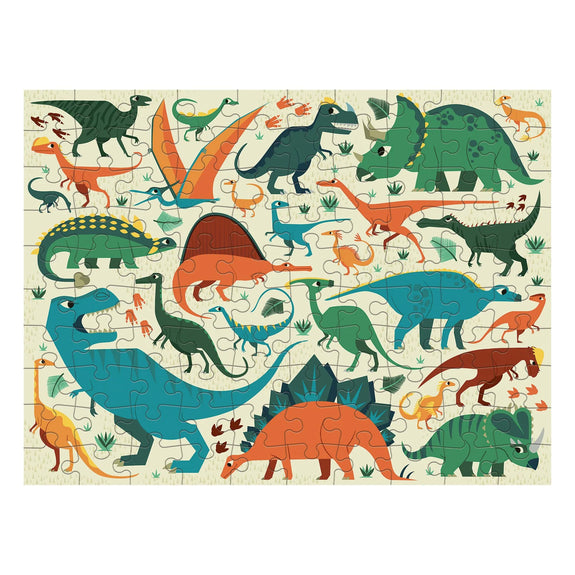 Dinosaur Dig 100 Piece Double-Sided Puzzle
