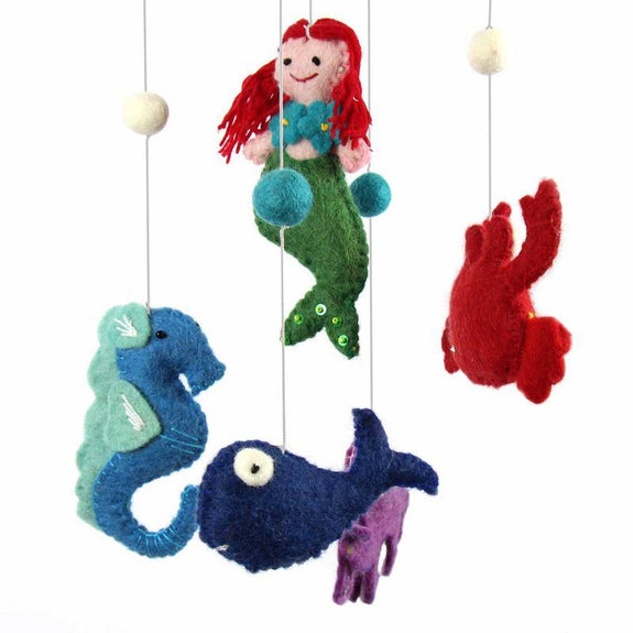 Felt Nursery Mobile - Mermaid