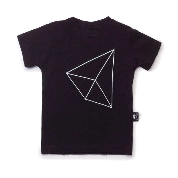 Geometric Patch T-Shirt (Black)