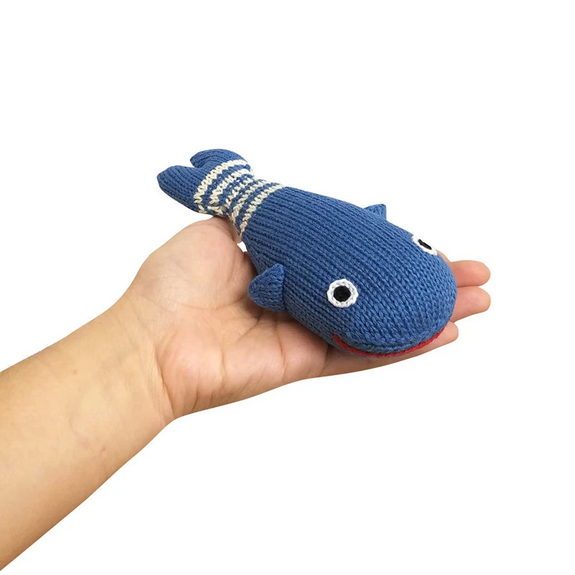 Organic Baby Rattle - Whale