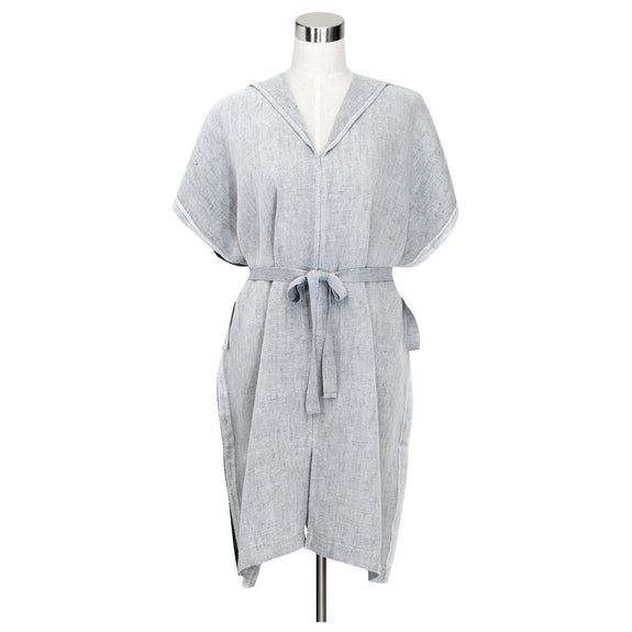 Kaste Linen Bath Gown - Grey