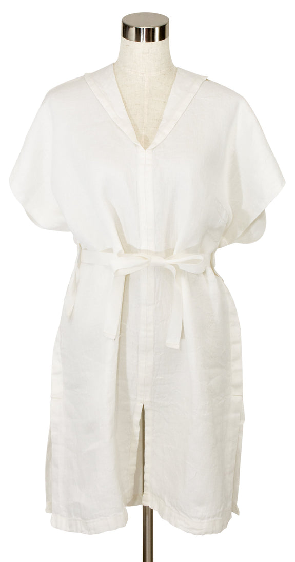 Kaste Linen Bath Gown - White