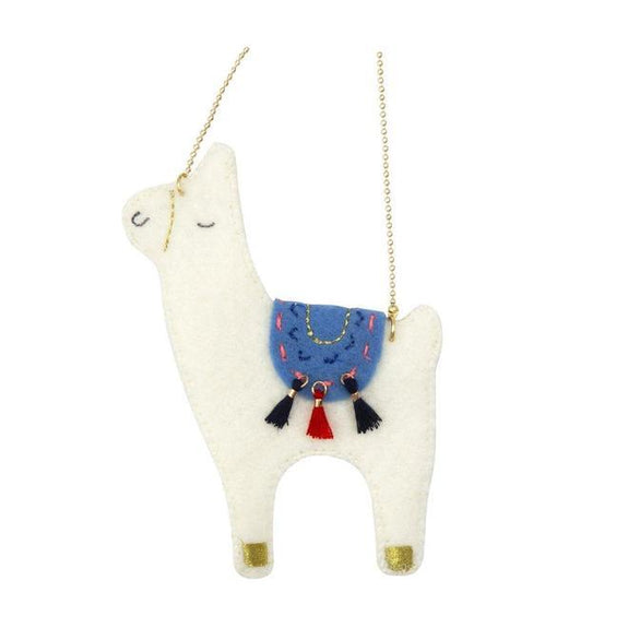 Llama Felt Necklace