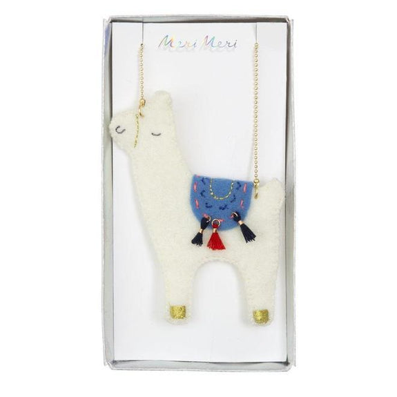 Llama Felt Necklace