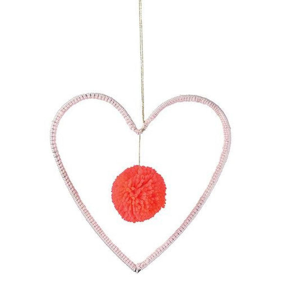 Wire Wool Heart Decoration