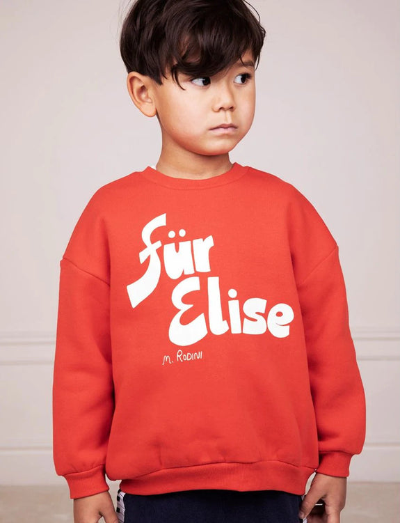 Fur Elise Sweatshirt (Red)