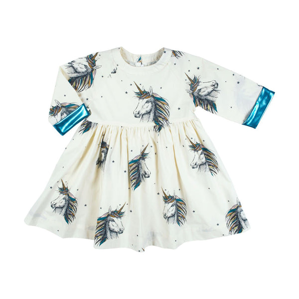 Olive Dress White/Unicorn