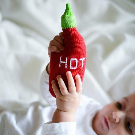 Organic Baby Rattle - Hot Sauce