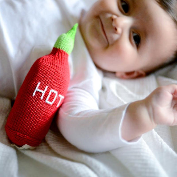 Organic Baby Rattle - Hot Sauce