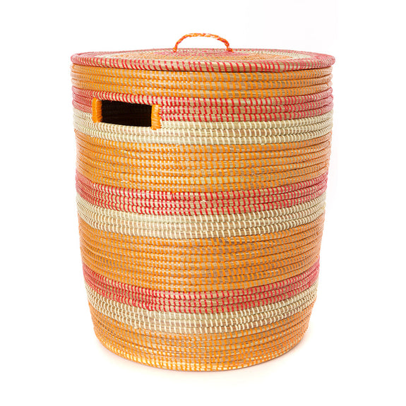Orange, Red & Cream Sahara Basket