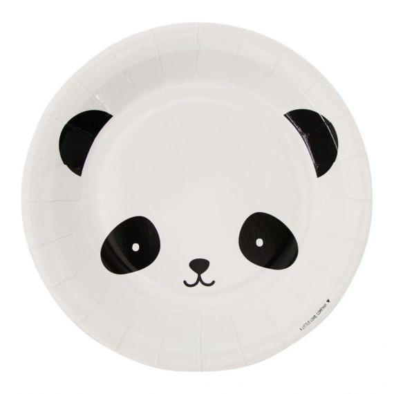 Panda Paper Plates Set of 12