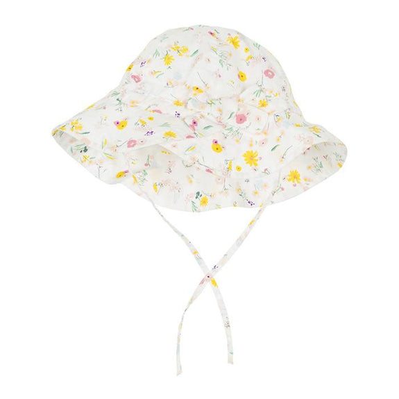 Floral Sun Hat - White/Multicolor