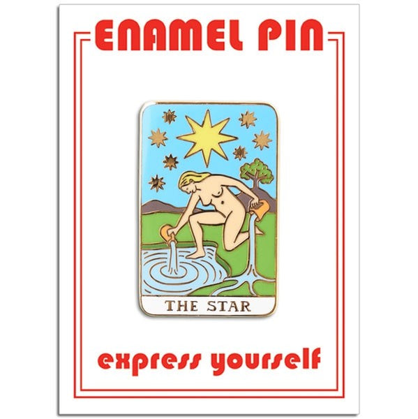Star Tarot Card Enamel Pin
