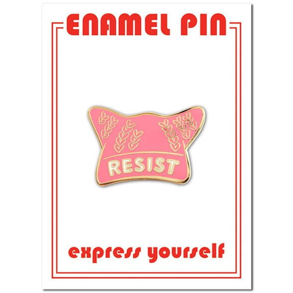 Resist Hat Enamel Pin